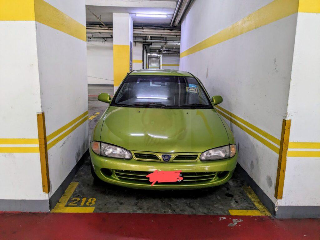 Tight parking spot