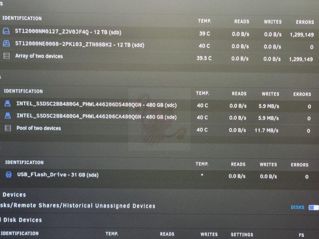 Replaced my failing parity drive